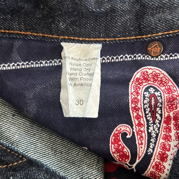 Left Field NY Banana denim jeans size 30 waist, 32 length - Picture 5 of 5